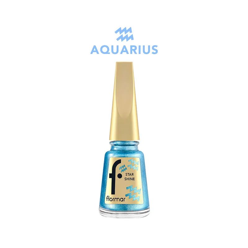 Flormar Star Shine Nail Enamel Zodiac - 36 Genius Aquarius