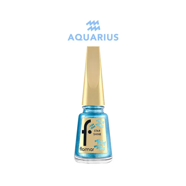 Flormar Star Shine Nail Enamel Zodiac - 36 Genius Aquarius