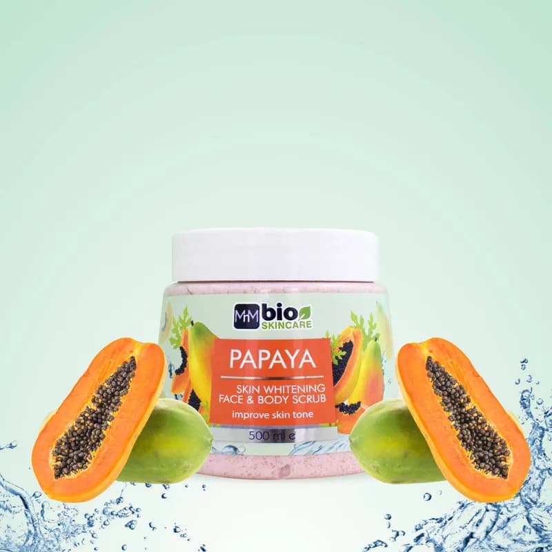 Bioskincare Face & Body Scrub - Papaya 500Ml