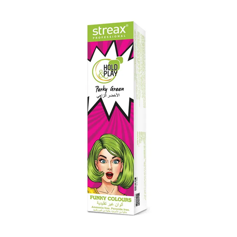Streax Funky Clr Perky Green 100 G