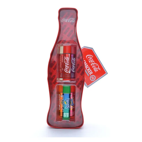 Lip Smacker Coca Cola Multipack & Gifting - Vintage Bottle Tin Box 6Pcs New