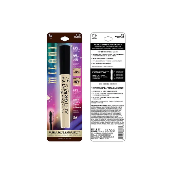 Milani Highly Rated Anti-Gravity Mascara 110 Brown Black