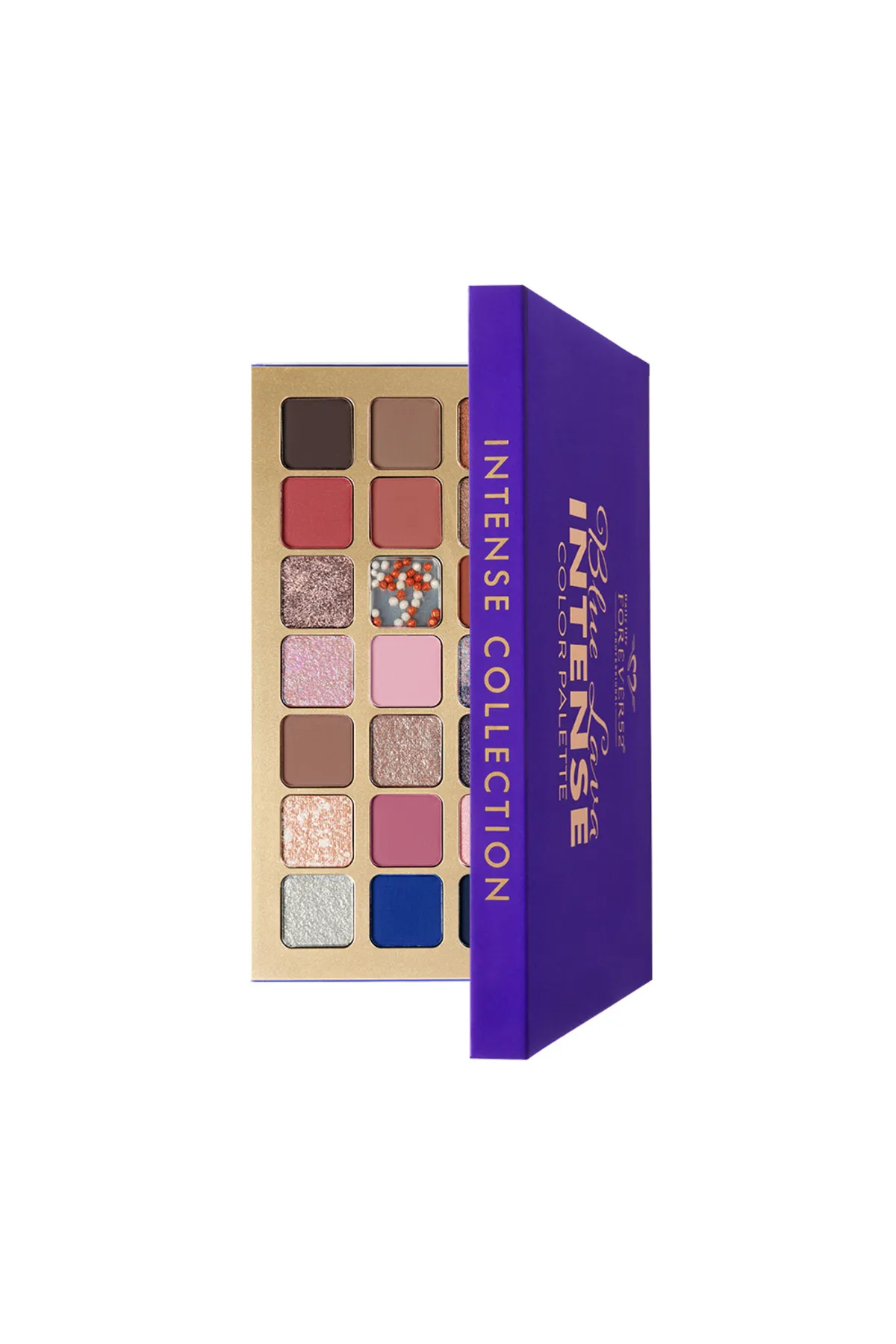 28 Color Intense Eyeshadow Palette-Blue Lava - ICP003