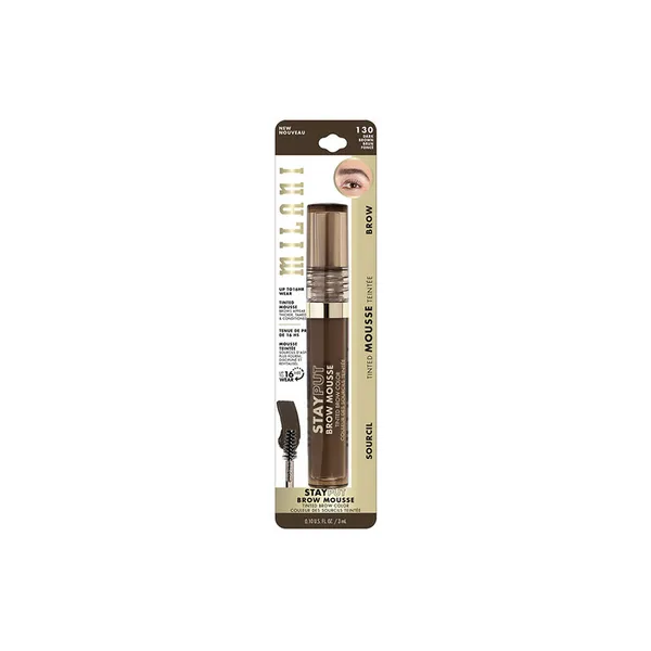 Milani Stay Put Tinted Brow Mousse 130 Dark Brown