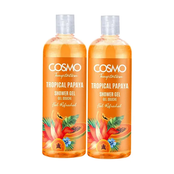 Cosmo Shower Gel Papaya 480Ml Buy 1 Get 1 Free