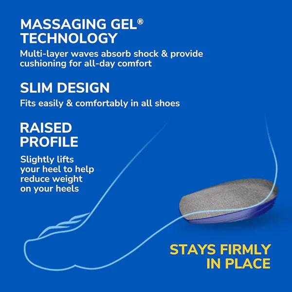 Dr.Scholl's Heel Cushions with Massaging Gel Comfort & Energy Women's 1Pair