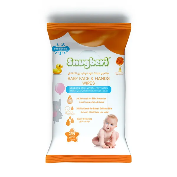 Snugberi Probiotic Baby Wipes 25's