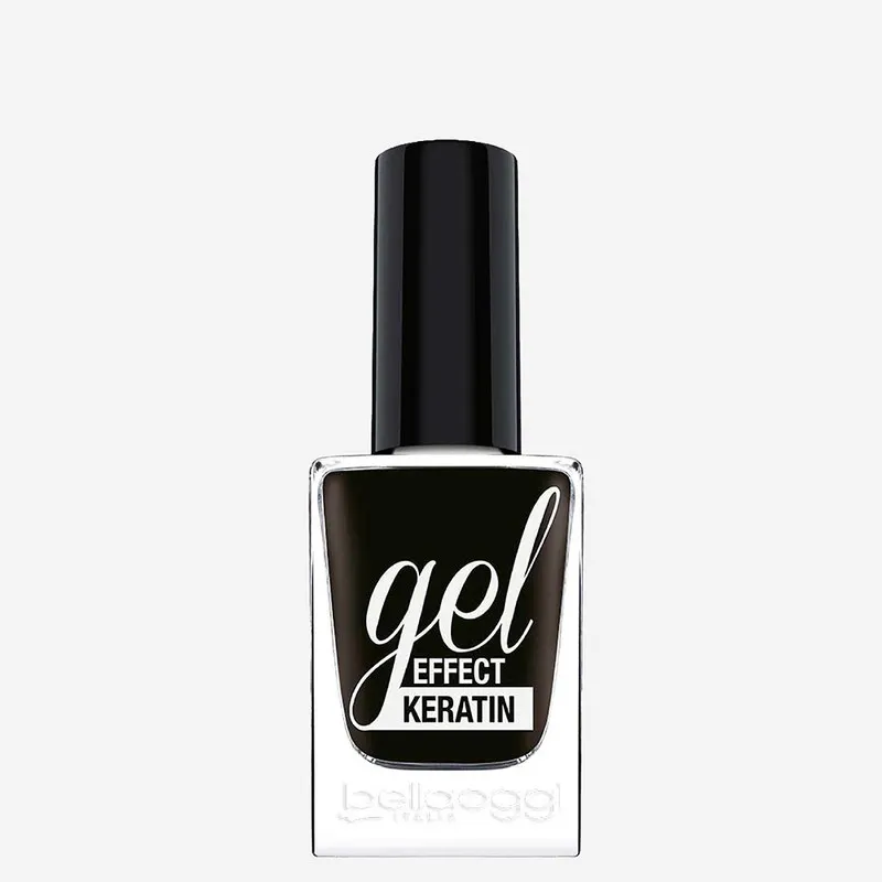Bellaoggi Nail Polish Gel Effect Keratin - Black Affair
