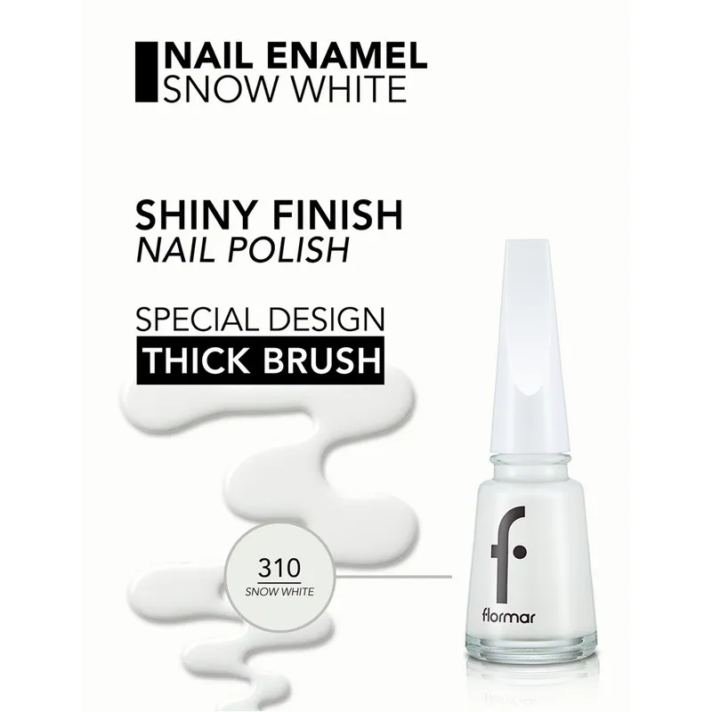 Flormar Nail Enamel - 310 Snow White